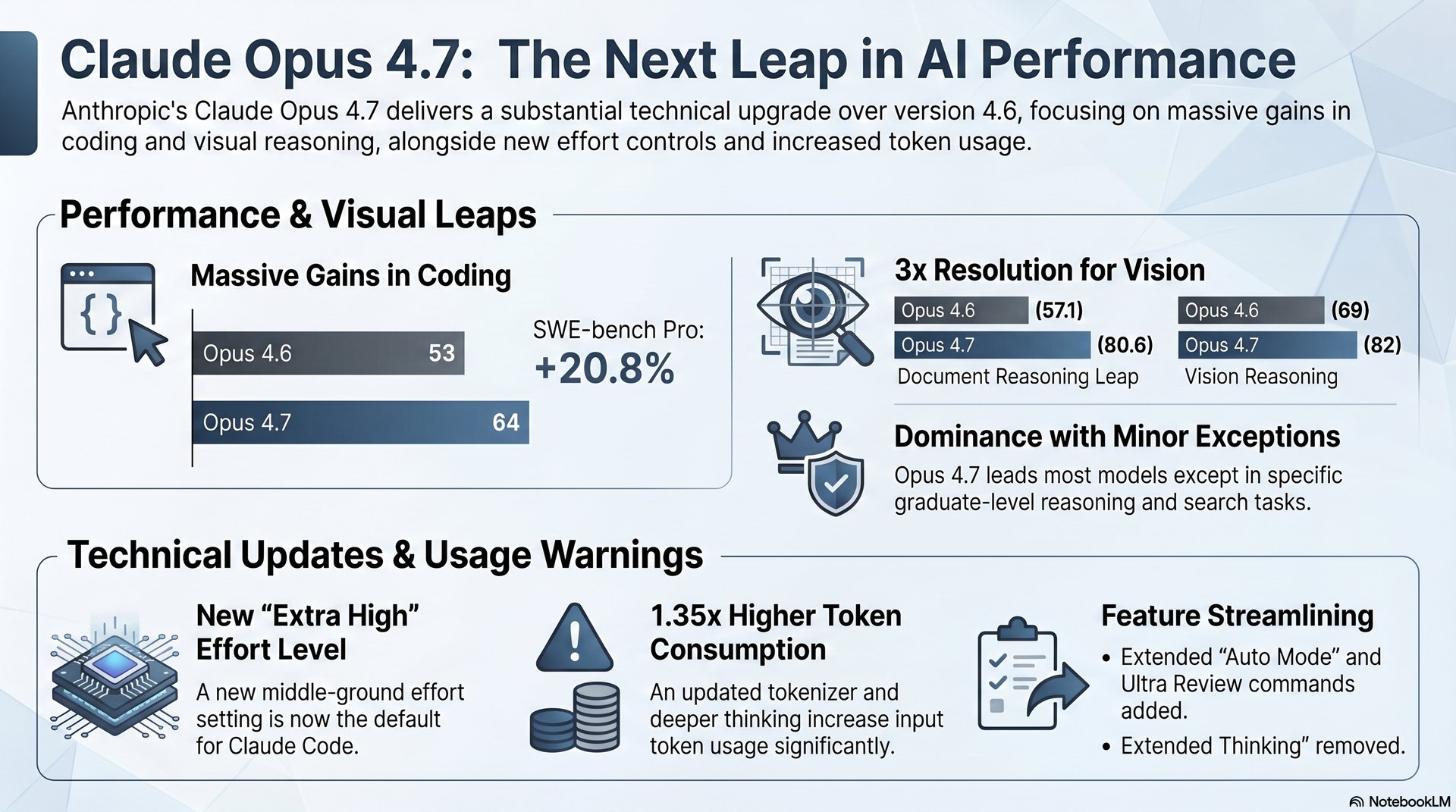 Claude Opus 4.7 — Infografik (KI-generiert)