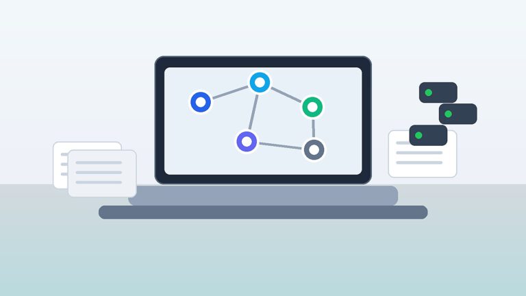 Laptop mit abstraktem KI-Workflow für Claude Opus 5 im Unternehmenseinsatz